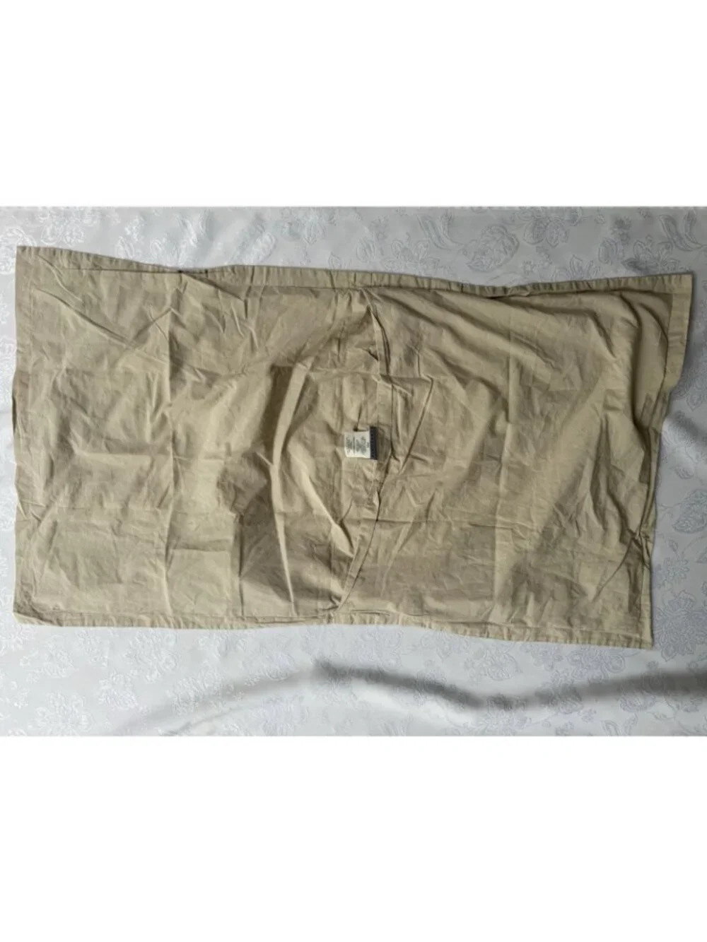 Parachute Single Pillowcase King Percale Cotton Side Envelope Light Khaki Tan